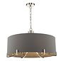 Verra - Modern Grey Drum Chandelier