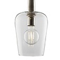 Bell - Glass Pendant Light with Whitewash Wood