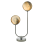 Marble - Planet Art Glass Table Lamp - Polished Chrome