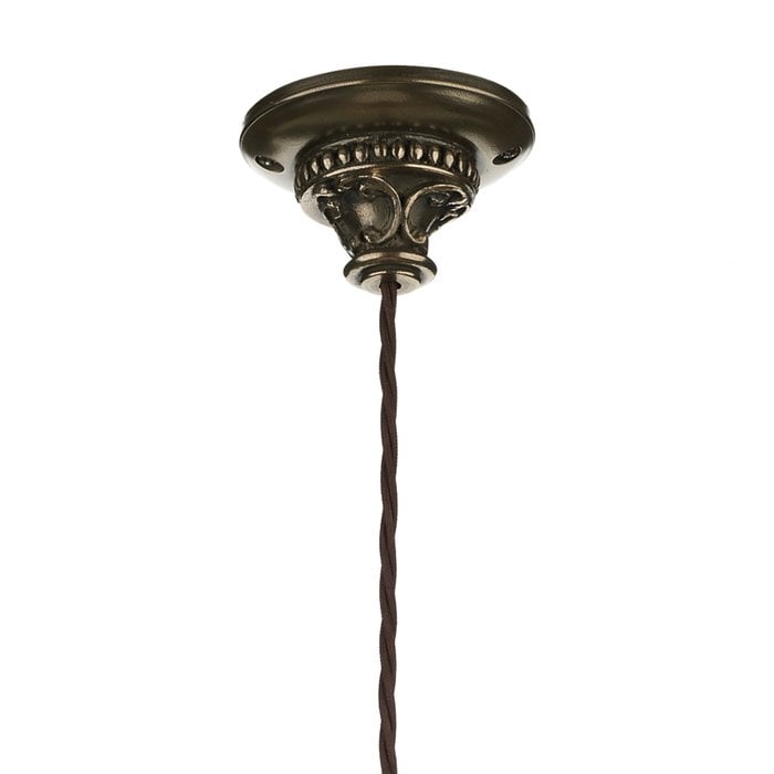 Oyster - Intricate Bronze & Glass Industrial Pendant Light - David Hunt