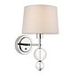 Daphne  - Boutique Hotel Style Wall Light - Biege & Polished Nickel