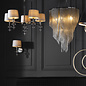 Daphne  - Boutique Hotel Style Wall Light - Biege & Polished Nickel