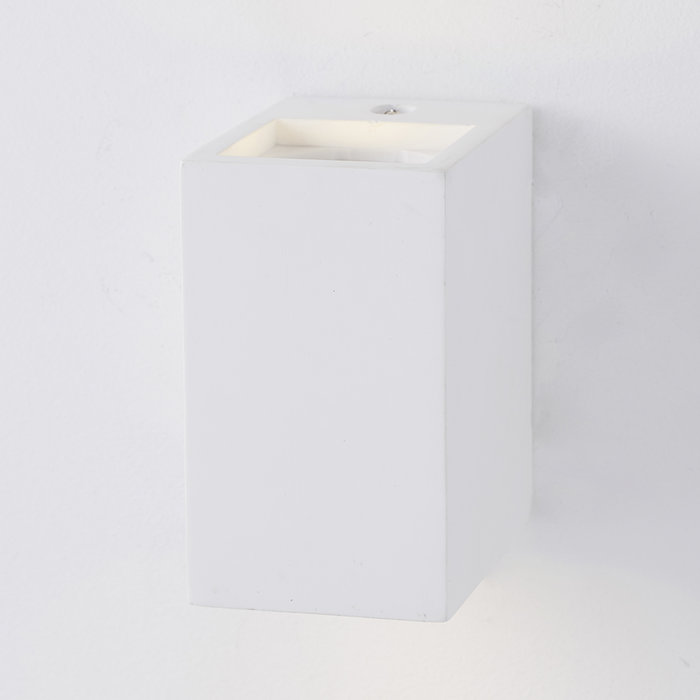 Tor - Modern Twin White Plaster Up & Down Wall Light