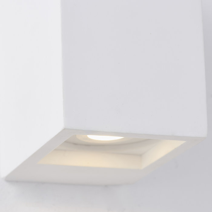 Tor - Modern Twin White Plaster Up & Down Wall Light