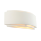 Vanna - Modern Art Deco White Plaster Up & Down Wall Light