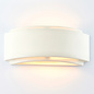 Vanna - Modern Art Deco White Plaster Up & Down Wall Light