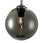 Freya - 3 Light Smoked Glass Ceiling Light - Polished Chrome