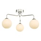 Freya - 3 Light Opal Glass Ceiling Light - Polished Chrome