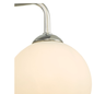 Freya - 3 Light Opal Glass Ceiling Light - Polished Chrome