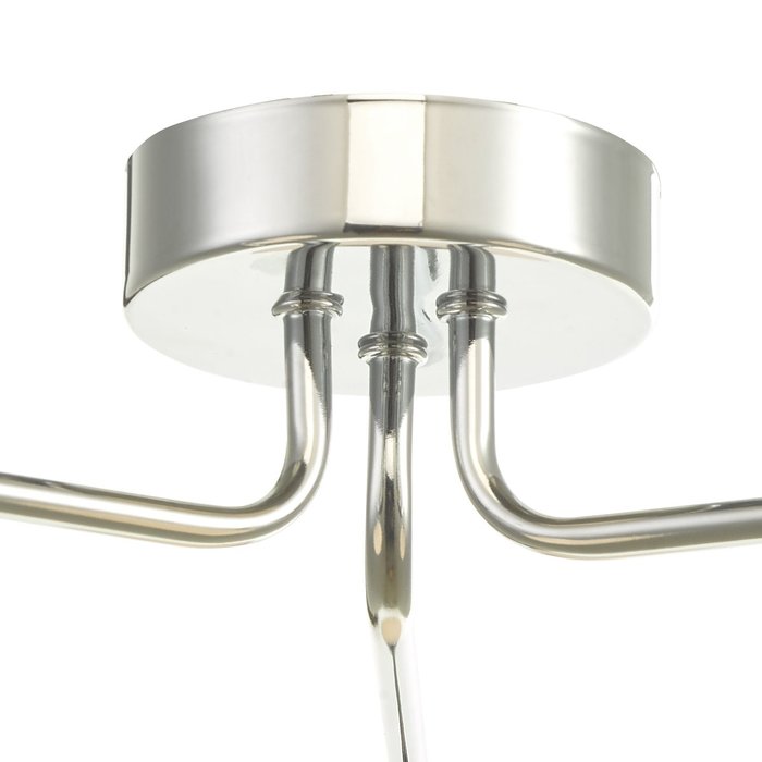 Freya - 3 Light Opal Glass Ceiling Light - Polished Chrome