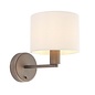 Thomas - Modern Hotel Style Wall Light - Antique Bronze & Marble Shade