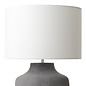 Ido - Two Tone Rustic Grey Ceramic Vase Table Lamp