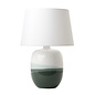 Laurita - Modern White & Green Ceramic Table Lamp