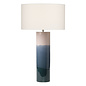 Francisco - Handmade Portuguese Ceramic Pink & Blue Table Lamp