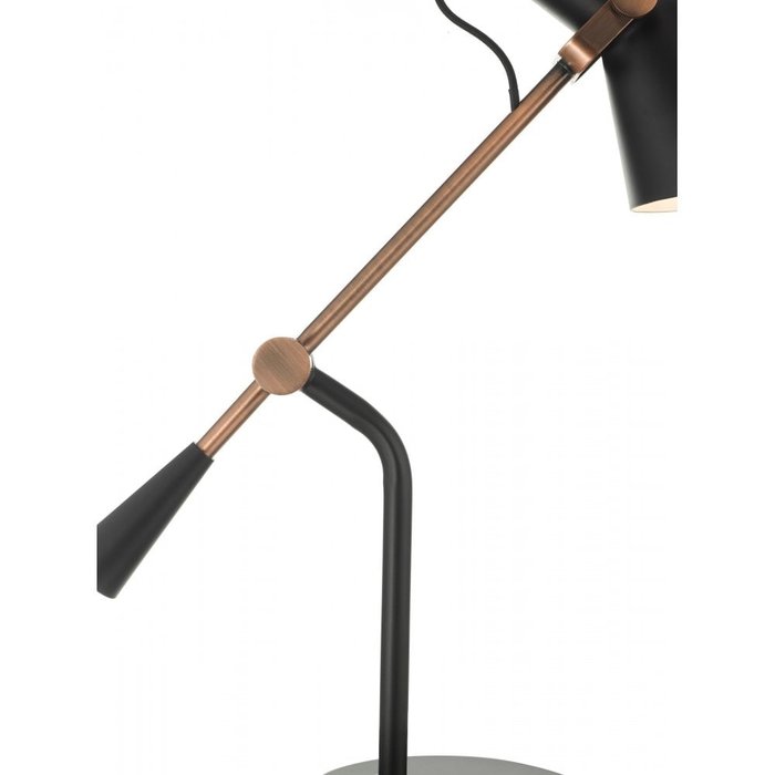 Jorge - Home Office Studio Reading Lamp - Black & Antique Copper