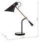 Jorge - Home Office Studio Reading Lamp - Black & Antique Copper