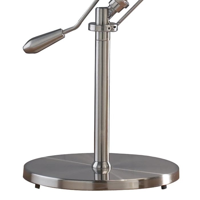 Rocker - Adjustable Modern Desk Lamp - Satin Chrome