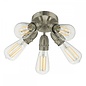 Mini - Small 5 Light Industrial Ceiling Light - Satin Chrome