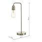 Rod - Satin Chrome Industrial Stick Table Lamp