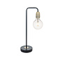 Rod - Matt Black & Brass Industrial Stick Table Lamp