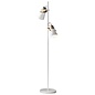 GiGi - Luxe Minimalist Multi-head Floor Lamp - White & Brass