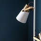 GiGi - Luxe Minimalist Desk Lamp - White & Brass