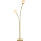 Fig - Modern Scandi Twin Opal Globe Floor Lamp