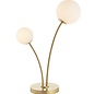 Fig - Modern Scandi Twin Opal Globe Table Lamp