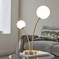 Fig - Modern Scandi Twin Opal Globe Table Lamp