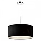 Giza - Black Micro Pleat Hotel Style Drum Pendant - 60cm