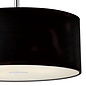 Giza - Black Micro Pleat Hotel Style Drum Pendant - 60cm