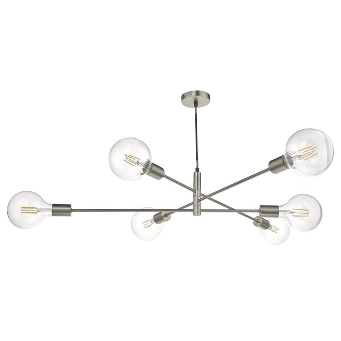 Alana - Sputnik Pendant - Satin Chrome