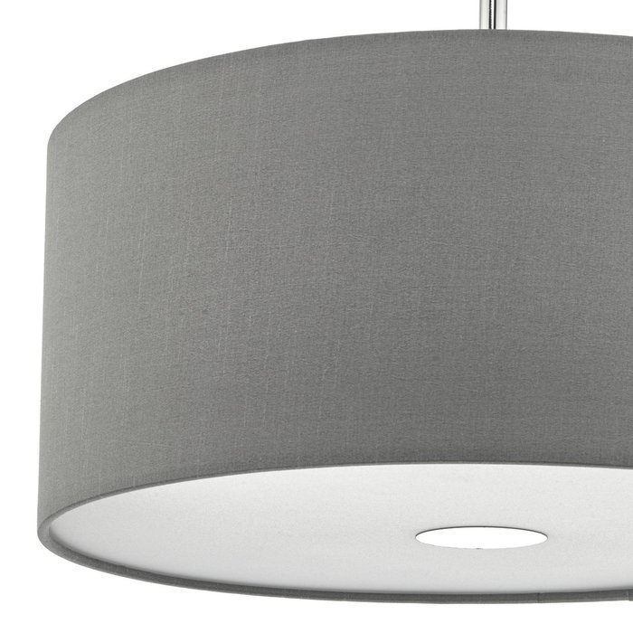 Slate Grey Easy Fit Drum Pendant Shade - 40cm