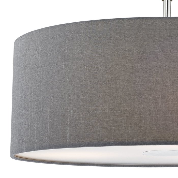 Slate Grey Easy Fit Drum Pendant Shade - 60cm