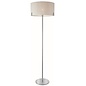 Hatfield - Modern Drum Floor Light - Slate Grey & Satin Nickel