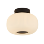 Andor - Scandi Frosted Ribbed Glass Flush Ceiling Light