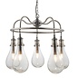 Hassa - Large Indian-Inspired Teardrop Industrial Feature Light - Antique Nickel