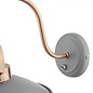 Lido - Graphite Grey and Copper Refined Industrial Wall Light