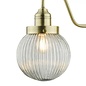 Tara - Ribbed Glass Globe Wall Light