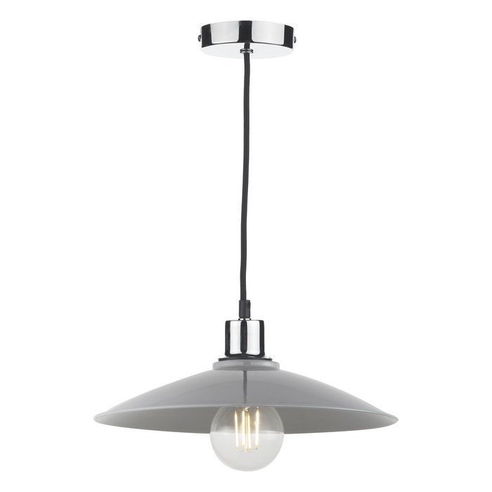 Yufus - Grey Gloss Easy Fit Pendant Shade