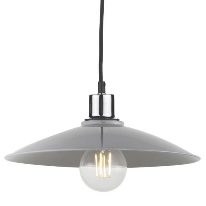 Yufus - Grey Gloss Easy Fit Pendant Shade