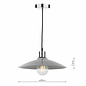 Yufus - Grey Gloss Easy Fit Pendant Shade