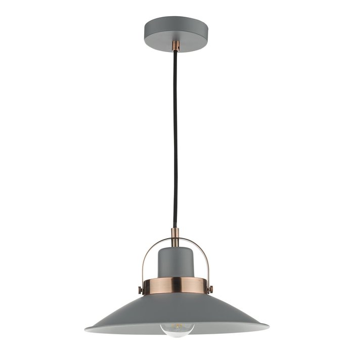 Lido - Graphite Grey and Copper Refined Industrial Pendant