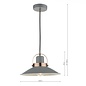 Lido - Graphite Grey and Copper Refined Industrial Pendant