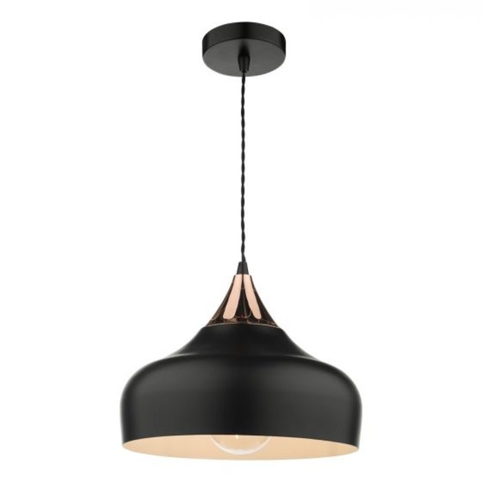 Stellan - Black & Copper Pendant Light