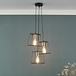 Cube - 3 Light Industrial Cage Cluster Pendant