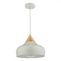 Stellan - Grey & Wood Pendant Light