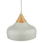 Stellan - Grey & Wood Pendant Light