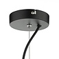 Zula - Clear Glass Globe Pendant Light - Matte Black