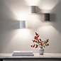 Joaquin - Minimalist White Plaster Up & Down Wall Light